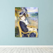 Pierre-Auguste Renoir - door de Seashore Canvas Afdruk (Insitu (Houten vloer))