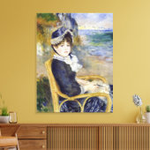 Pierre-Auguste Renoir - door de Seashore Canvas Afdruk (Insitu (Woonkamer))