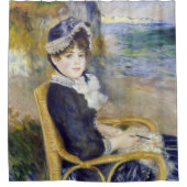 Pierre-Auguste Renoir - door de Seashore Douchegordijn (Voorkant)