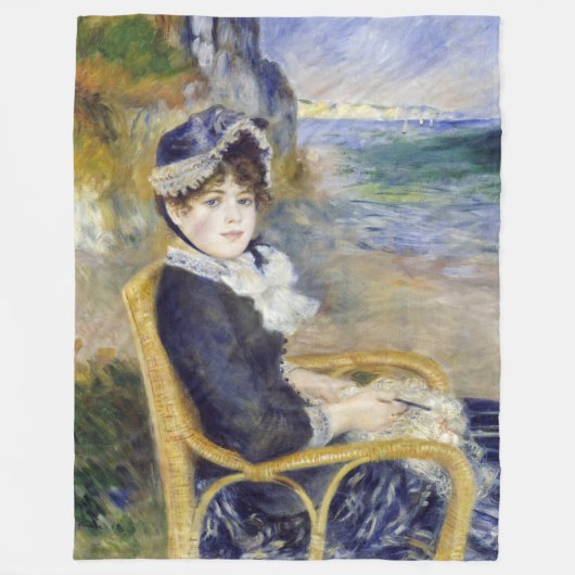 Pierre-Auguste Renoir - door de Seashore Fleece Deken (Voorkant)