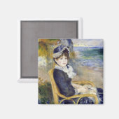 Pierre-Auguste Renoir - door de Seashore Magneet (Voorkant / Achterkant)