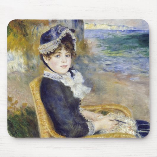 Pierre-Auguste Renoir - door de Seashore Muismat (Voorkant)