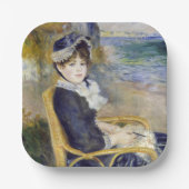 Pierre-Auguste Renoir - door de Seashore Papieren Bordje (Voorkant)