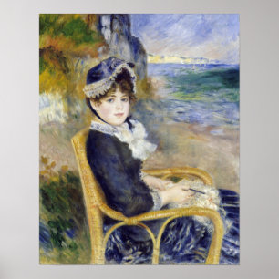 Pierre-Auguste Renoir - door de Seashore Poster