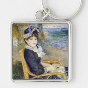 Pierre-Auguste Renoir - door de Seashore Sleutelhanger