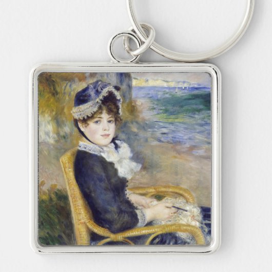 Pierre-Auguste Renoir - door de Seashore Sleutelhanger (Voorkant)