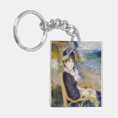 Pierre-Auguste Renoir - door de Seashore Sleutelhanger (Voorkant Links)