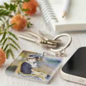 Pierre-Auguste Renoir - door de Seashore Sleutelhanger (Voorkant Rechts)