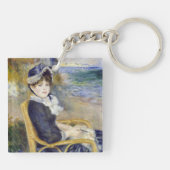 Pierre-Auguste Renoir - door de Seashore Sleutelhanger (Achterkant)