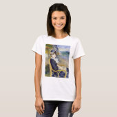 Pierre-Auguste Renoir - door de Seashore T-shirt (Voorkant volledig)