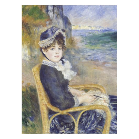 Pierre-Auguste Renoir - door de Seashore Tafelkleed (Voorkant)