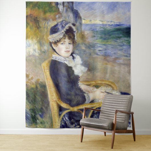 Pierre-Auguste Renoir - door de Seashore Wandkleed (In situ)