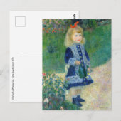 Pierre-Auguste Renoir - Een meisje met een gieter Briefkaart (Voorkant / Achterkant)