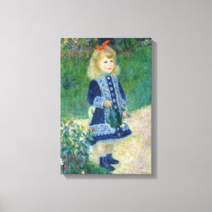 Pierre-Auguste Renoir - Een meisje met een gieter Canvas Afdruk