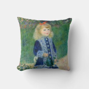 Pierre-Auguste Renoir - Een meisje met een gieter Kussen