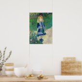 Pierre-Auguste Renoir - Een meisje met een gieter Poster (Keuken)