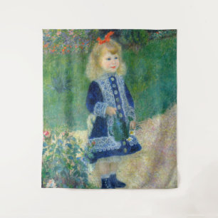 Pierre-Auguste Renoir - Een meisje met een gieter Wandkleed