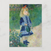 Pierre-Auguste Renoir - Een meisje met een gietkan Briefkaart (Voorkant)