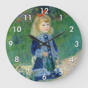 Pierre-Auguste Renoir - Een meisje met een gietkan Grote Klok