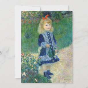 Pierre-Auguste Renoir - Een meisje met een gietkan Kaart