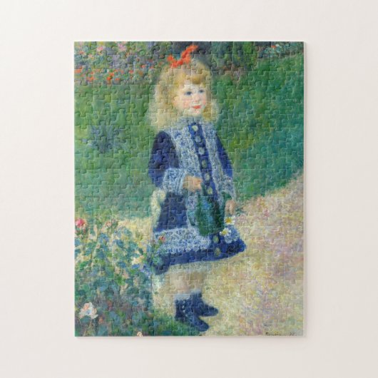 Pierre-Auguste Renoir - Een meisje met een gietkan Legpuzzel (Verticaal)