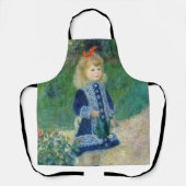 Pierre-Auguste Renoir - Een meisje met een gietkan Schort (Voorkant)