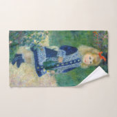 Pierre-Auguste Renoir - Een meisje met een watersc Bad Handdoek (Handdoek)