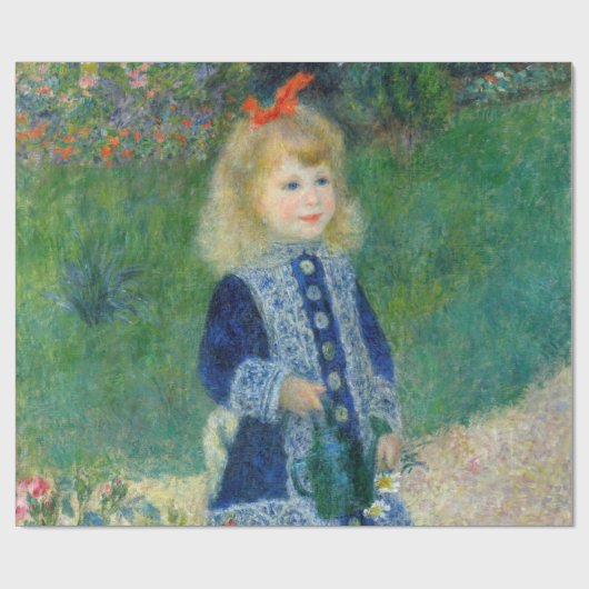 Pierre-Auguste Renoir - Een meisje met een watersc Cadeaupapier (Vlak)