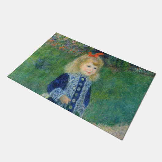 Pierre-Auguste Renoir - Een meisje met een watersc Deurmat (Schuin)