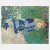 Pierre-Auguste Renoir - Een meisje met een watersc Fleece Deken (Voorkant (Horizontaal))