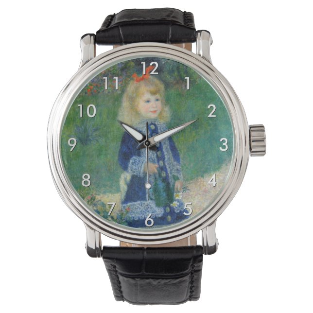 Pierre-Auguste Renoir - Een meisje met een watersc Horloge (Voorkant)