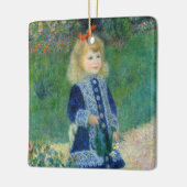 Pierre-Auguste Renoir - Een meisje met een watersc Keramisch Ornament (Links)