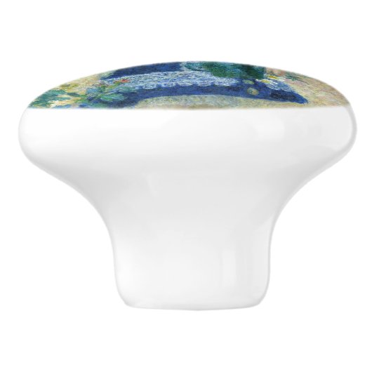 Pierre-Auguste Renoir - Een meisje met een watersc Keramische Knop (Zijkant)