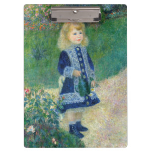 Pierre-Auguste Renoir - Een meisje met een watersc Klembord