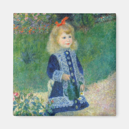 Pierre-Auguste Renoir - Een meisje met een watersc Magneet (Voorkant)