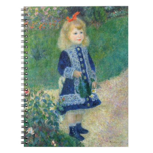 Pierre-Auguste Renoir - Een meisje met een watersc Notitieboek (Voorkant)