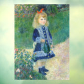 Pierre-Auguste Renoir - Een meisje met een watersc Raamsticker (Vel 3)
