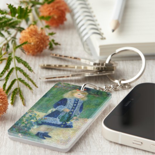 Pierre-Auguste Renoir - Een meisje met een watersc Sleutelhanger (Voorkant Rechts)
