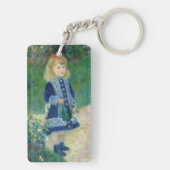 Pierre-Auguste Renoir - Een meisje met een watersc Sleutelhanger (achterkant)