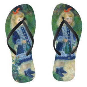 Pierre-Auguste Renoir - Een meisje met een watersc Teenslippers