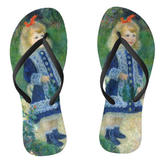 Pierre-Auguste Renoir - Een meisje met een watersc Teenslippers (Voetbed)