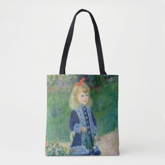 Pierre-Auguste Renoir - Een meisje met een watersc Tote Bag (Voorkant)