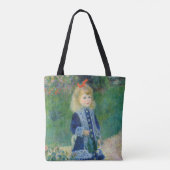 Pierre-Auguste Renoir - Een meisje met een watersc Tote Bag (Achterkant)