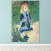 Pierre Auguste Renoir een meisje met een waterscan Canvas Afdruk (Insitu (Houten vloer))