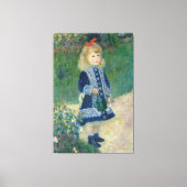 Pierre Auguste Renoir een meisje met een waterscan Canvas Afdruk (Voorkant)