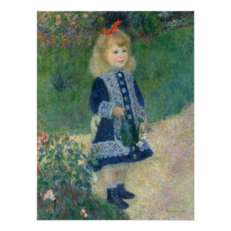 Pierre Auguste Renoir een meisje met een waterscan Perfect Poster