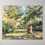 Pierre-Auguste Renoir - Een tuin in Montmartre Poster (Voorkant)