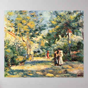 Pierre-Auguste Renoir - Een tuin in Montmartre Poster