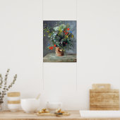Pierre-Auguste Renoir Flowers in een Vase Poster (Keuken)