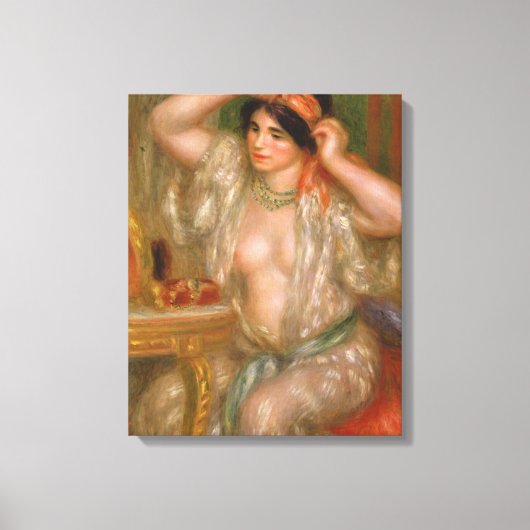 Pierre Auguste Renoir | Gabrielle aan de Mirror Canvas Afdruk (Voorkant)
